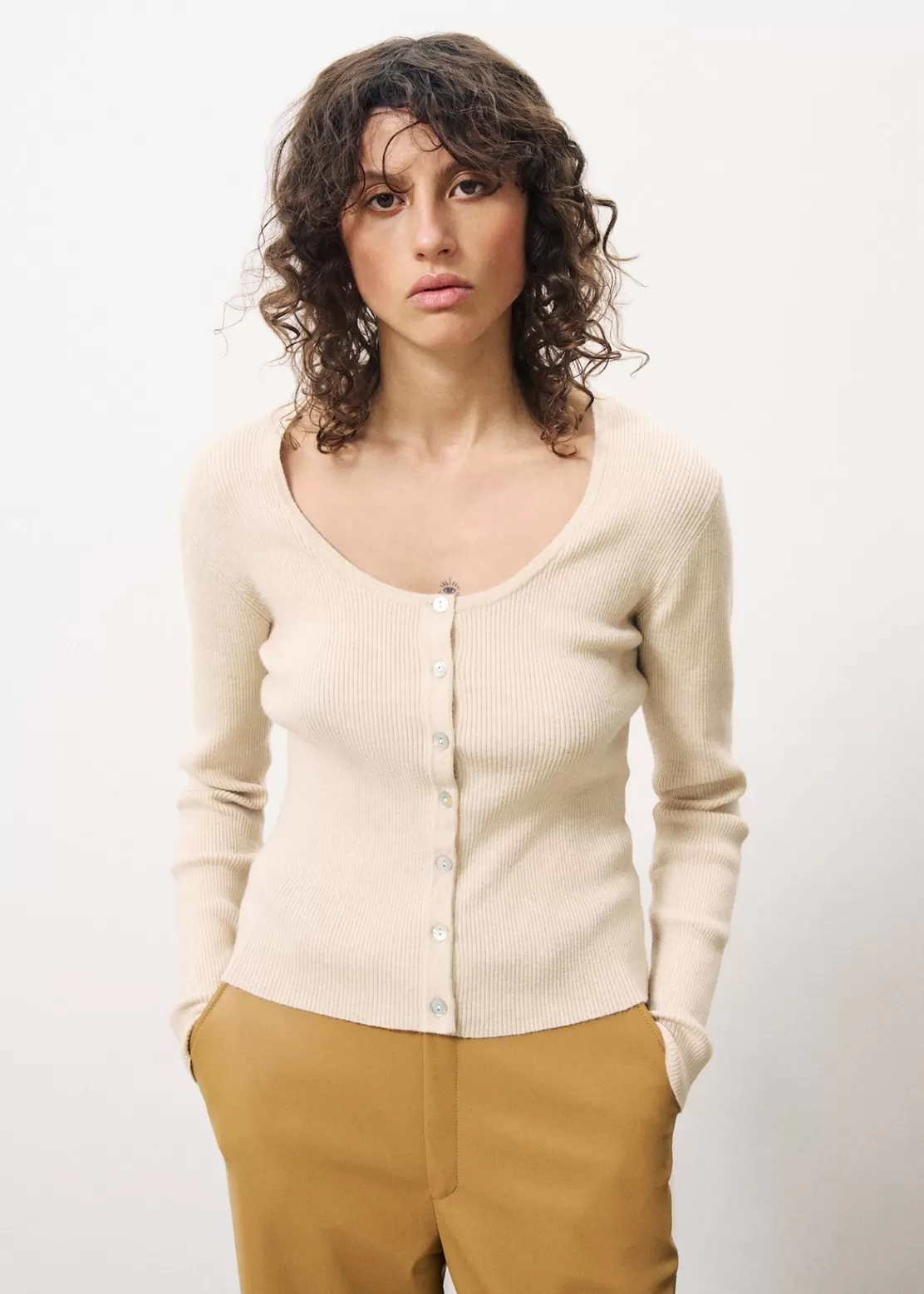 FRNCH Sweaters & Cardigans^AINOA Sweater Beige