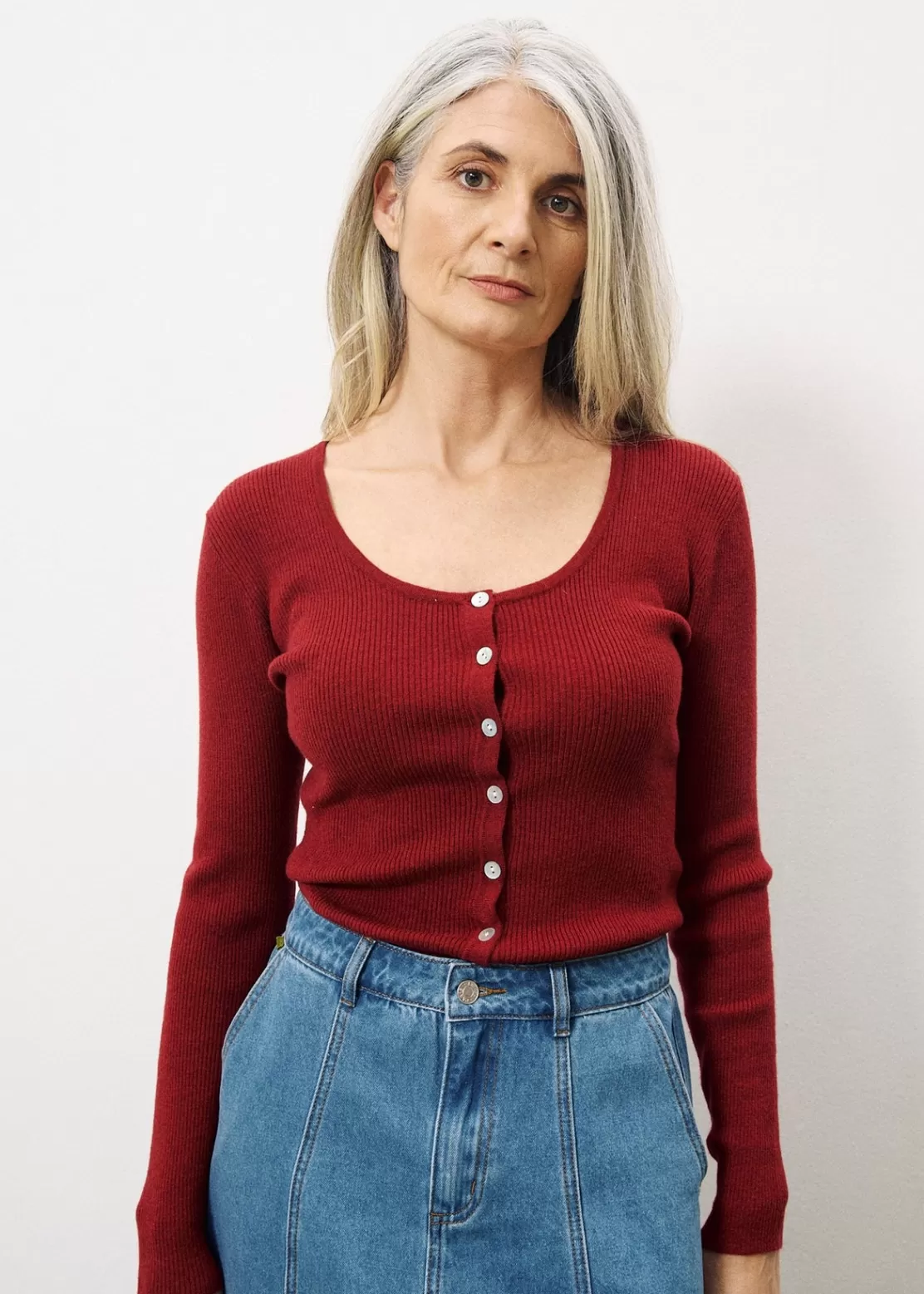 FRNCH Sweaters & Cardigans^AINOA Sweater Red