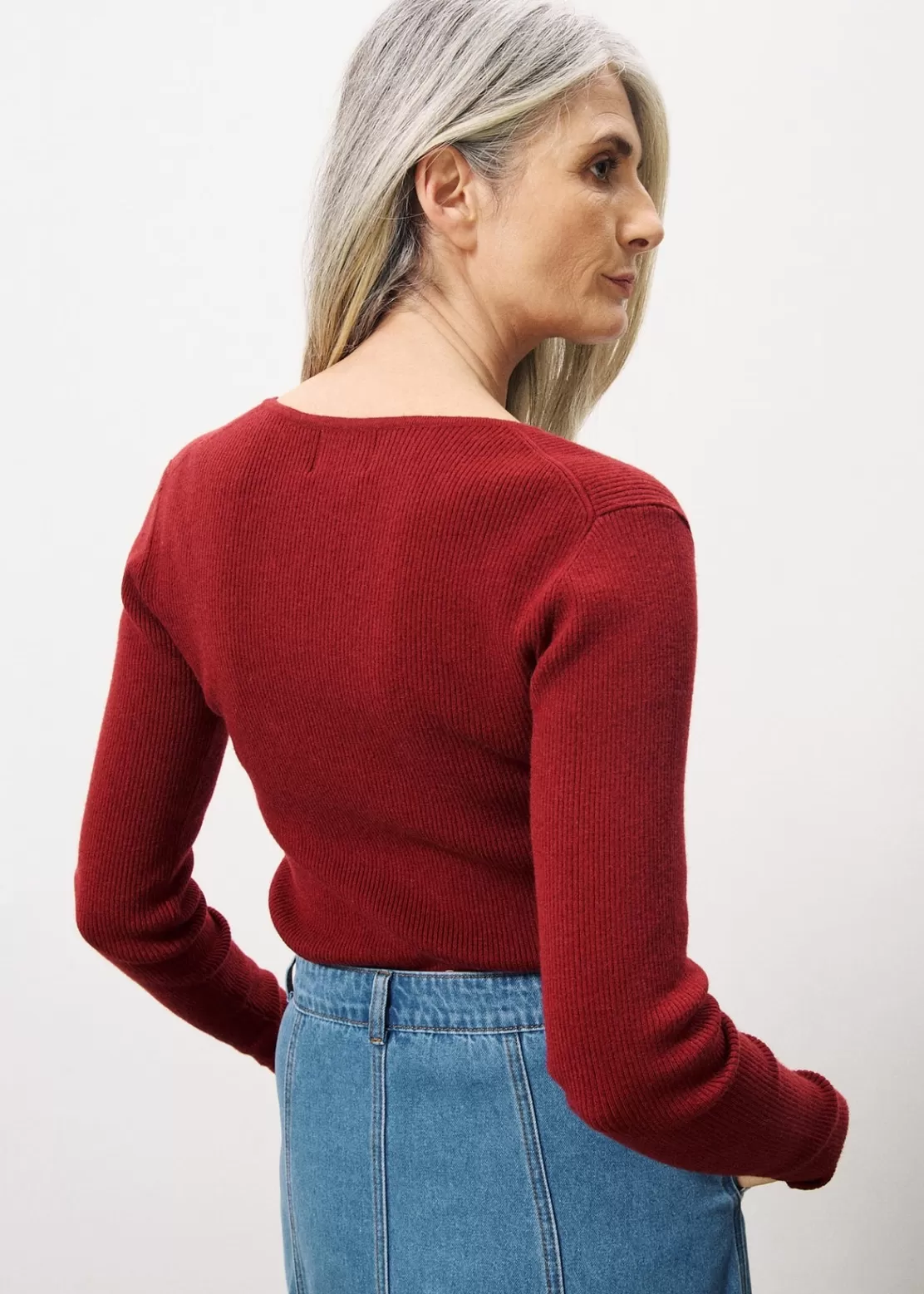 FRNCH Sweaters & Cardigans^AINOA Sweater Red
