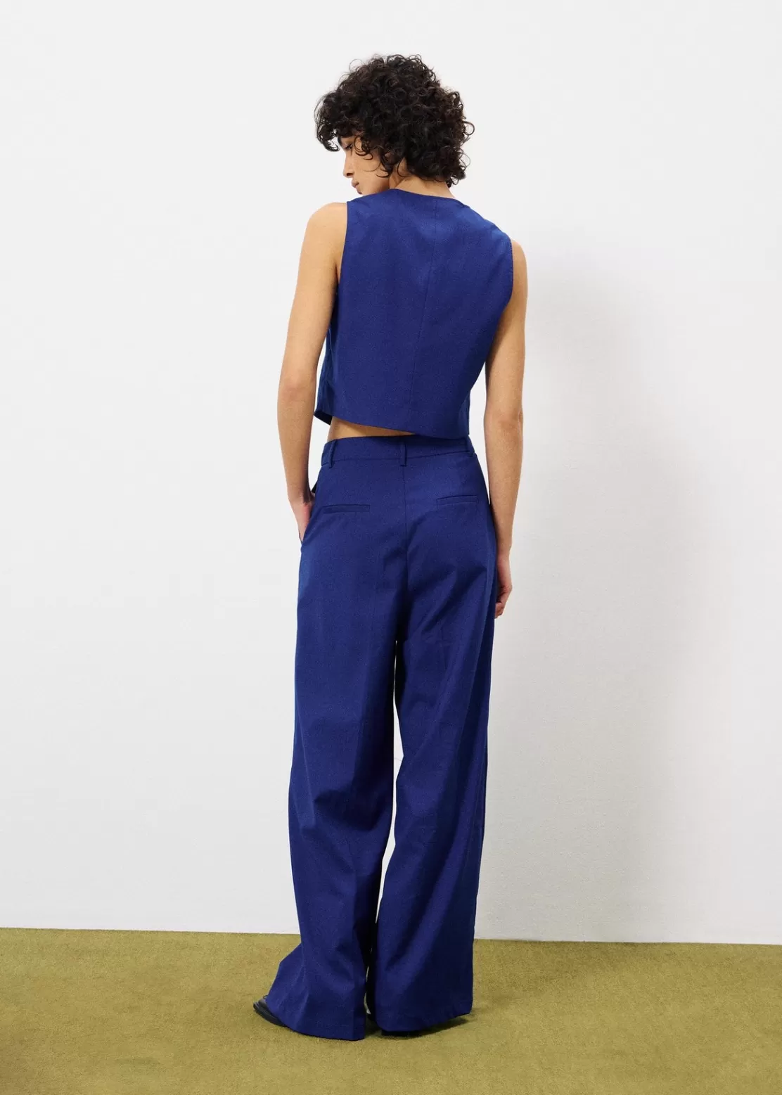 FRNCH Sweaters & Cardigans^ALIX Waistcoat Blue