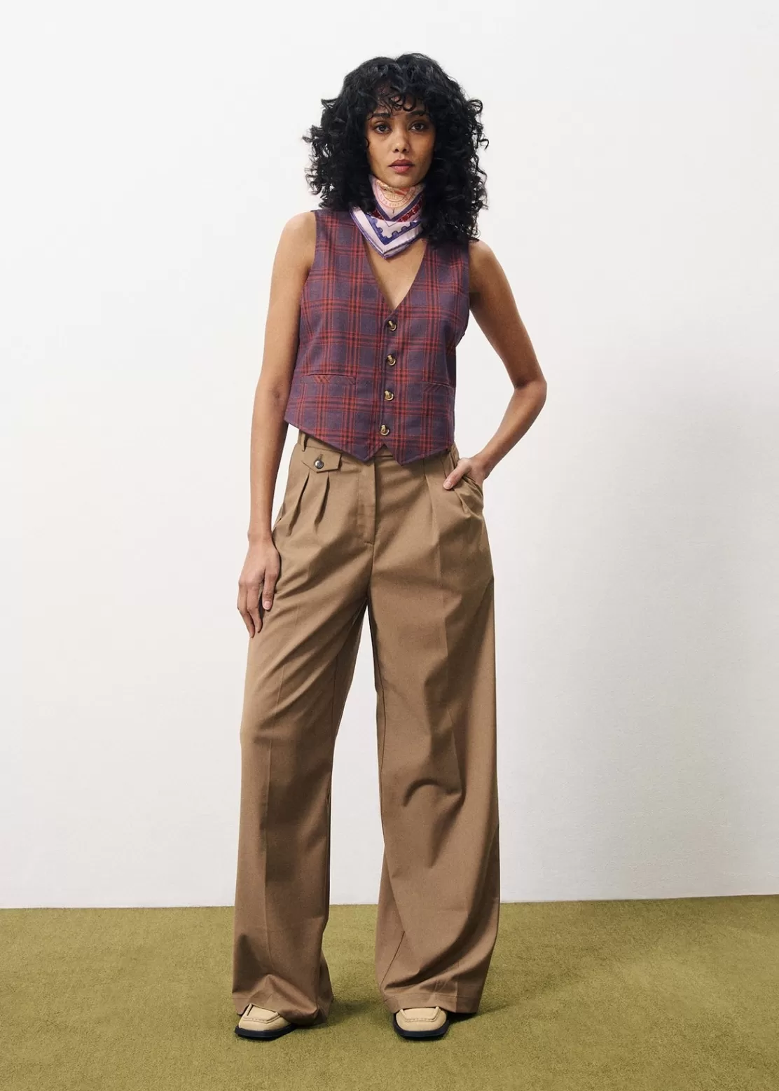 FRNCH Sweaters & Cardigans^ALIX Waistcoat Purple