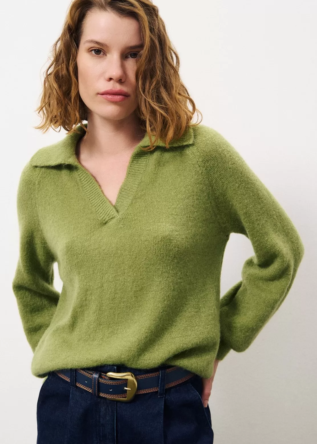 FRNCH Sweaters & Cardigans^AYCA Sweater Green