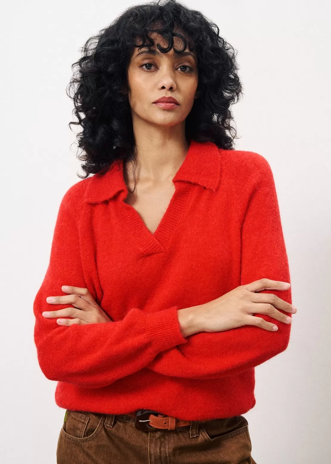 FRNCH Sweaters & Cardigans^AYCA Sweater Red