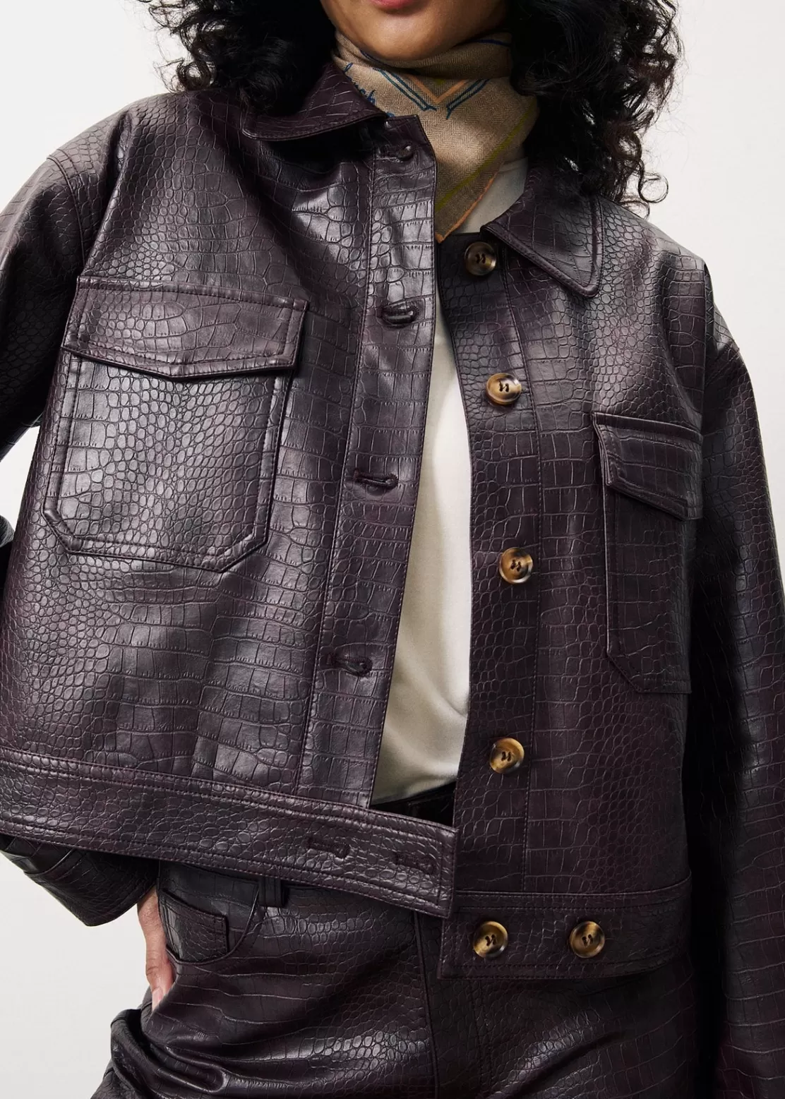 FRNCH Coats & Jackets^CALIXA Jacket Brown