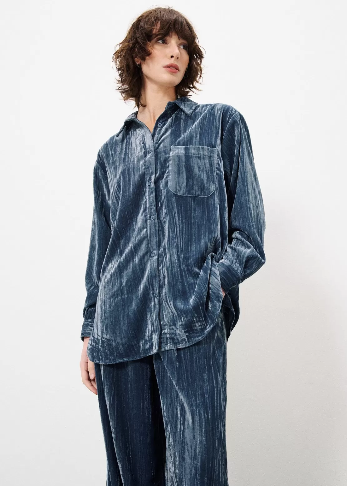 FRNCH Shirts & Tops^CARLA Shirt Blue