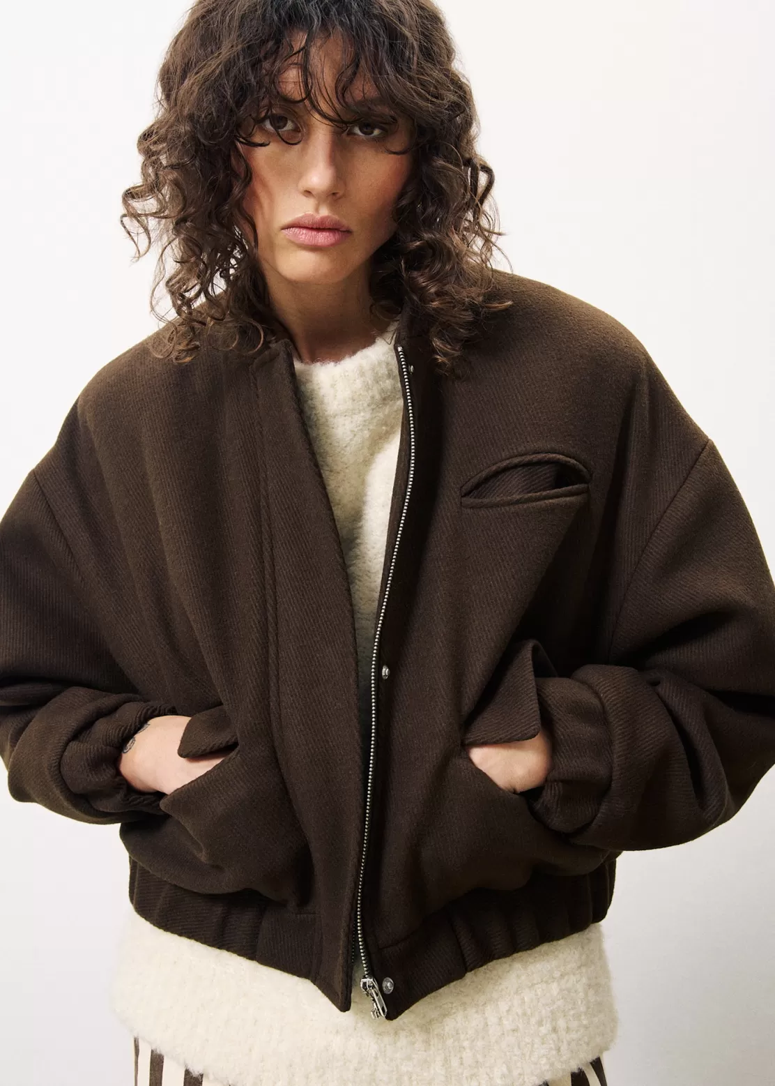 FRNCH Coats & Jackets^CARREN Bomber Jacket Brown