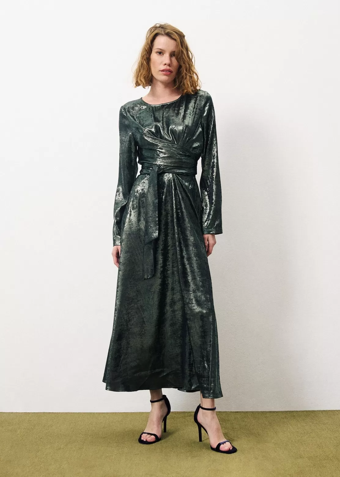 FRNCH Dresses^CLARINA Dress Green