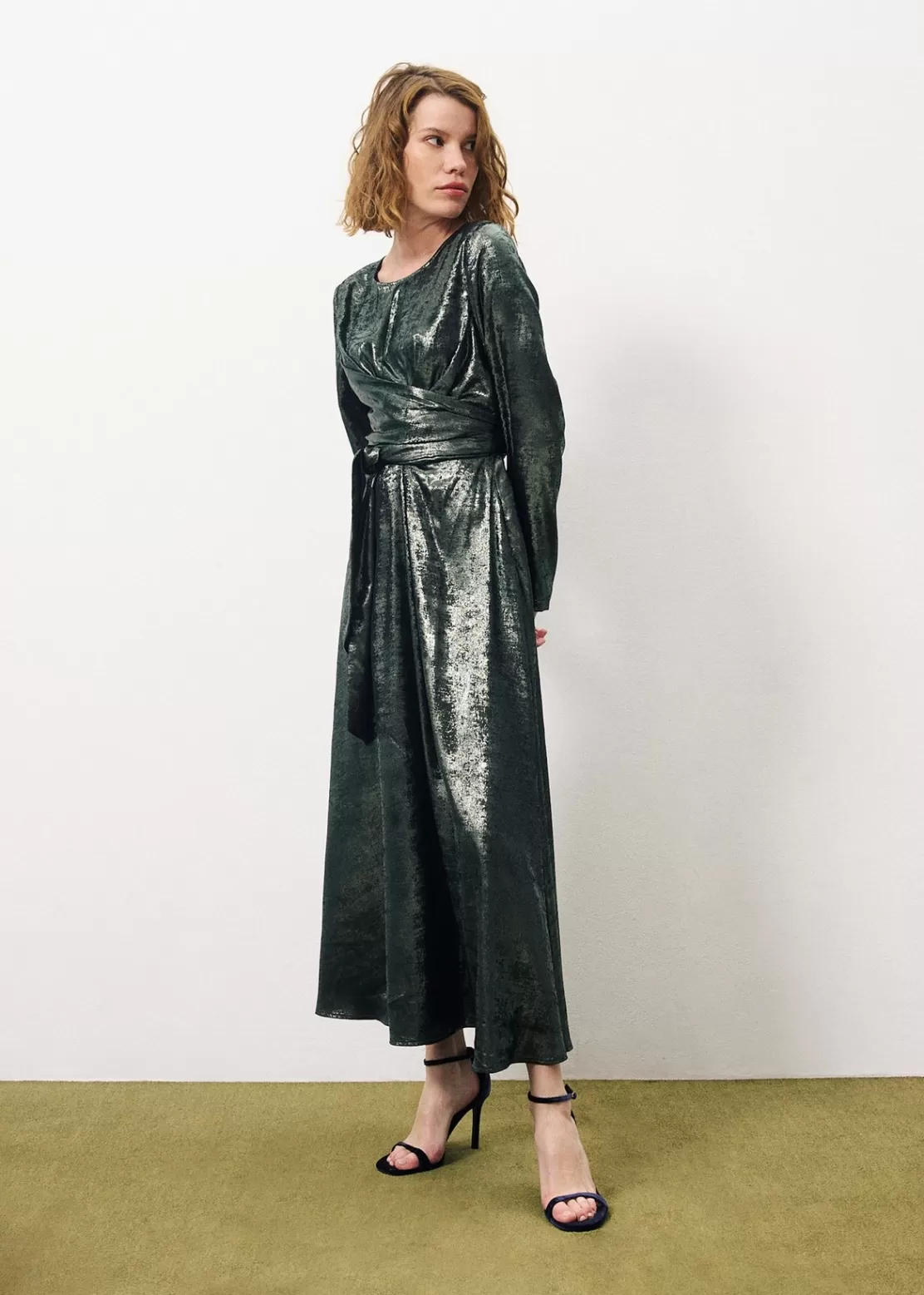 FRNCH Dresses^CLARINA Dress Green