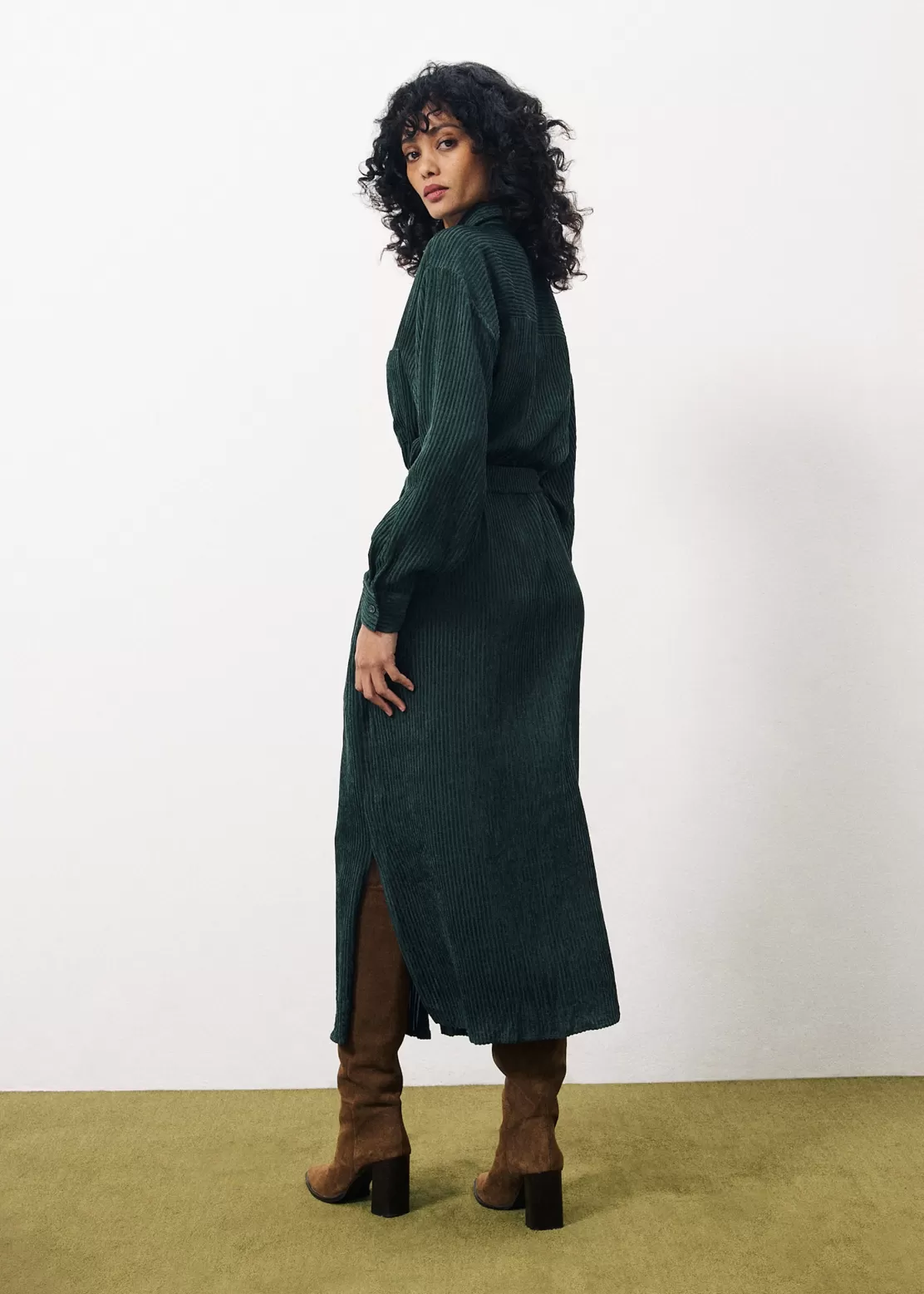 FRNCH Dresses^CLORIS Dress Green