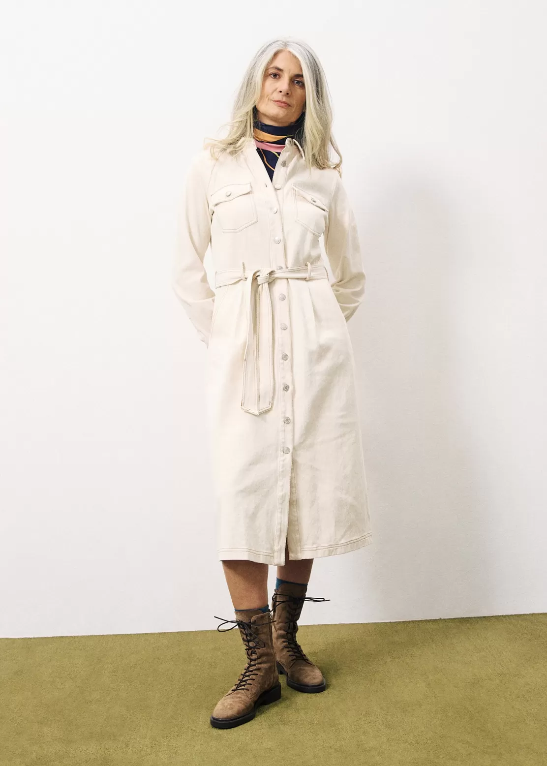 FRNCH Dresses^CLOTILDA Dress Beige