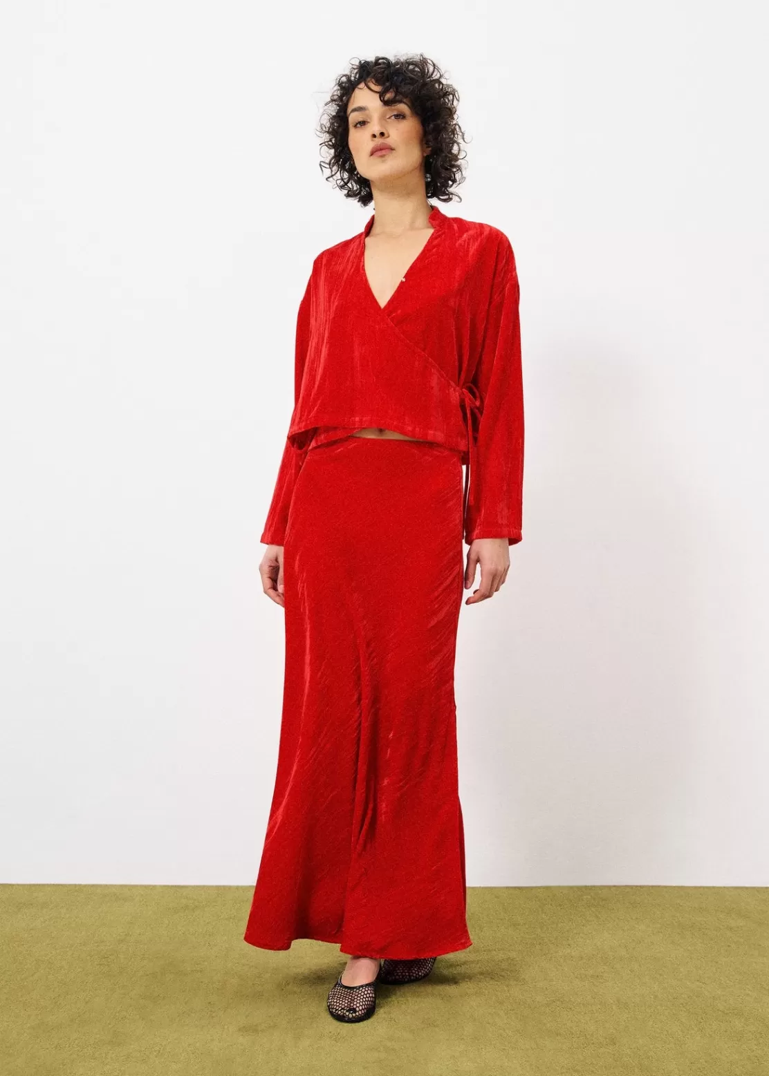 FRNCH Skirts^COLOMBA Skirt Red