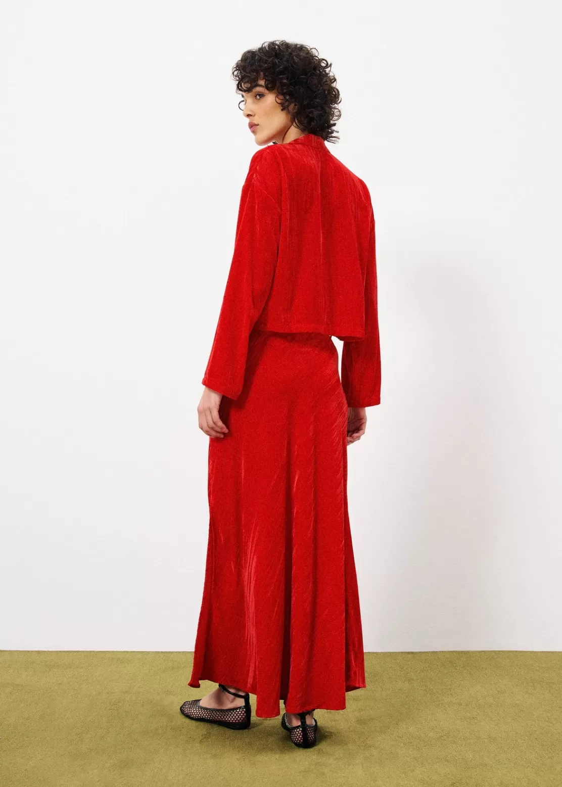 FRNCH Skirts^COLOMBA Skirt Red