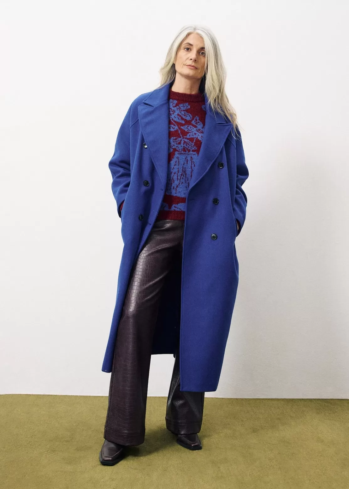 FRNCH Coats & Jackets^DELPHINA Coat Blue
