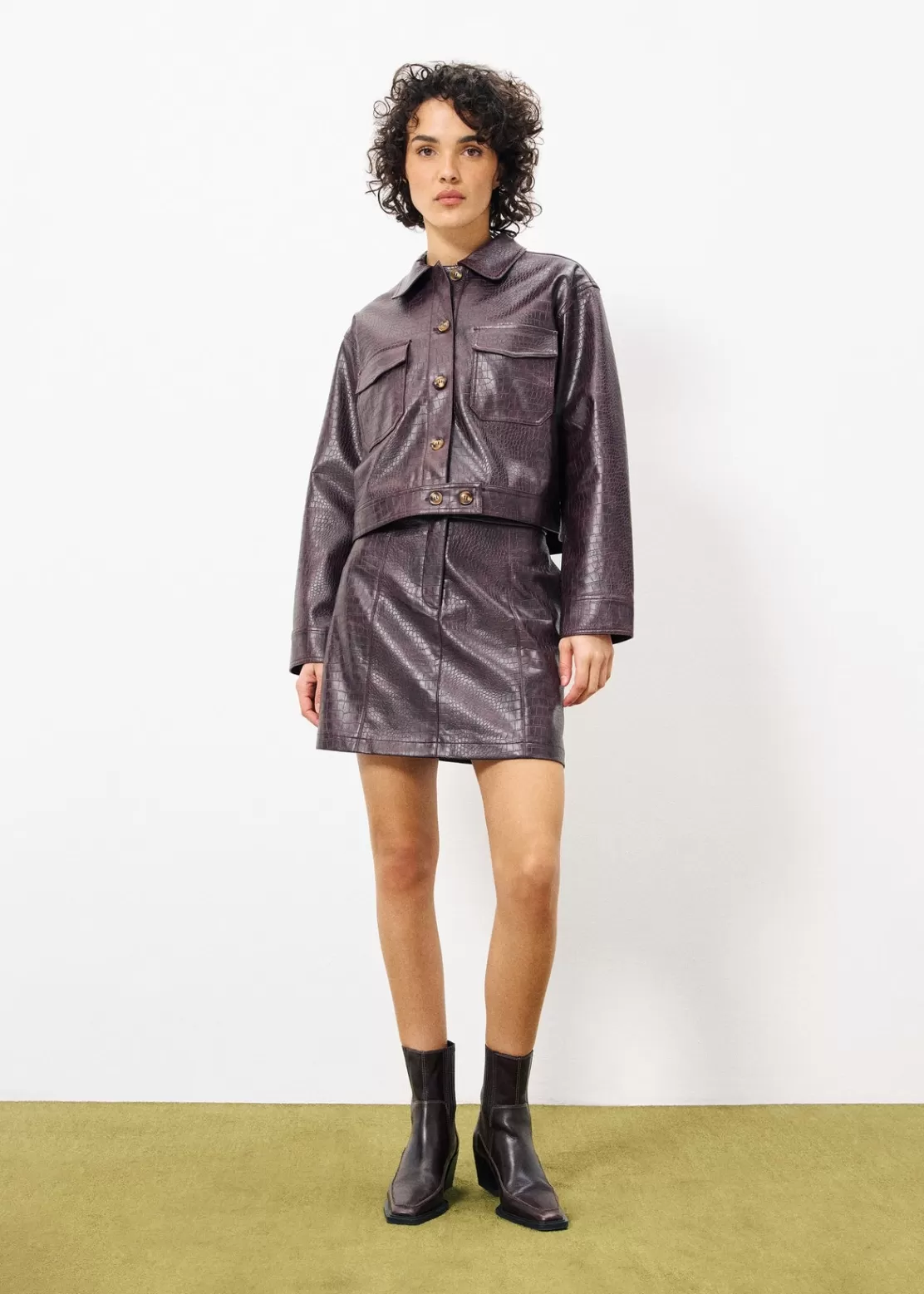 FRNCH Skirts^ELIEN Skirt Brown