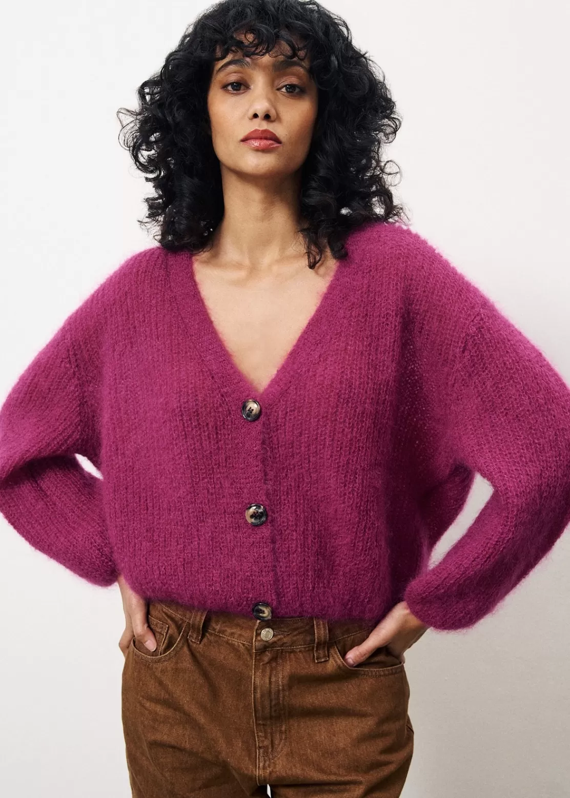 FRNCH Sweaters & Cardigans^ENORAH Cardigan Purple