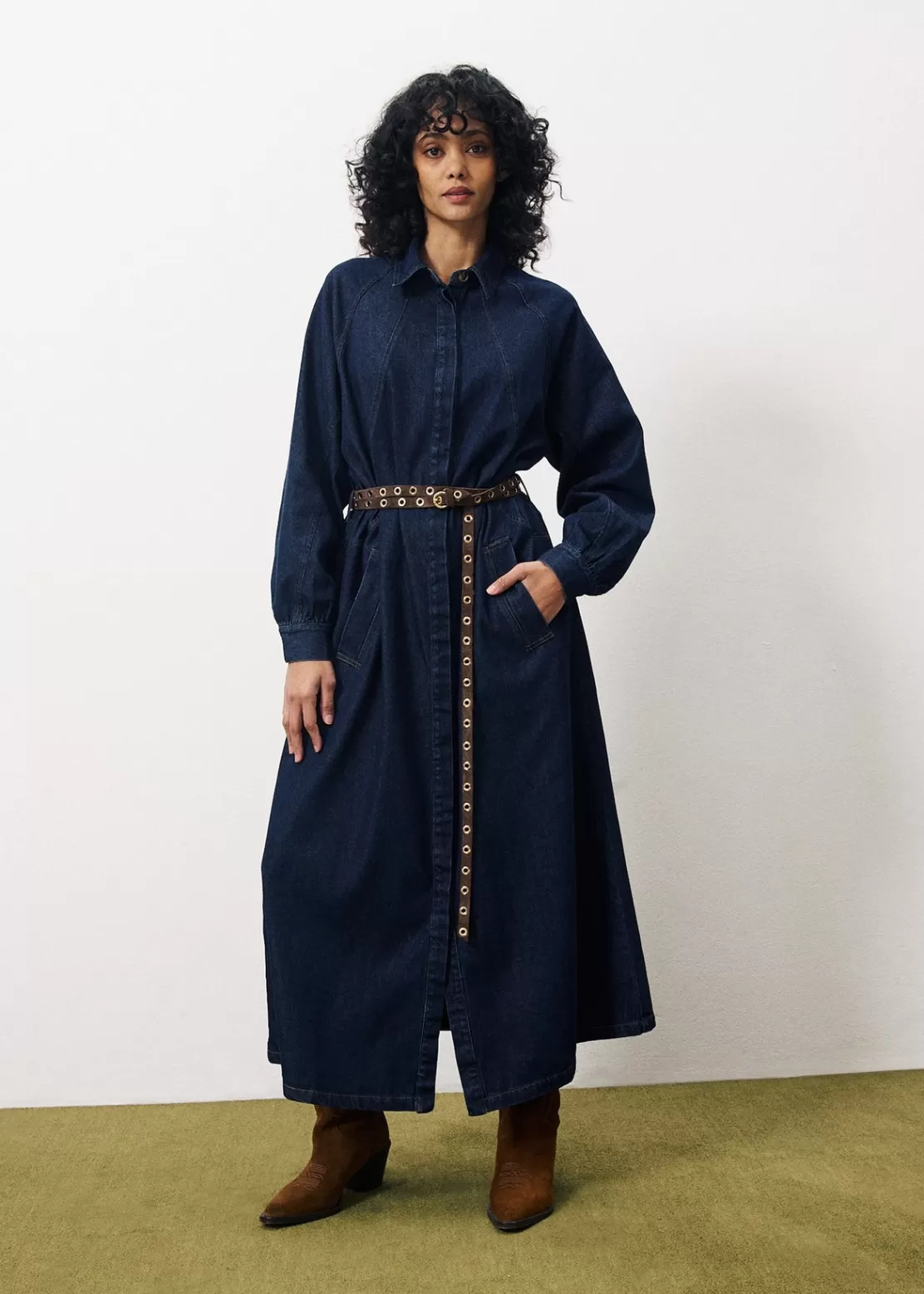FRNCH Dresses^LISBETH Dress Blue