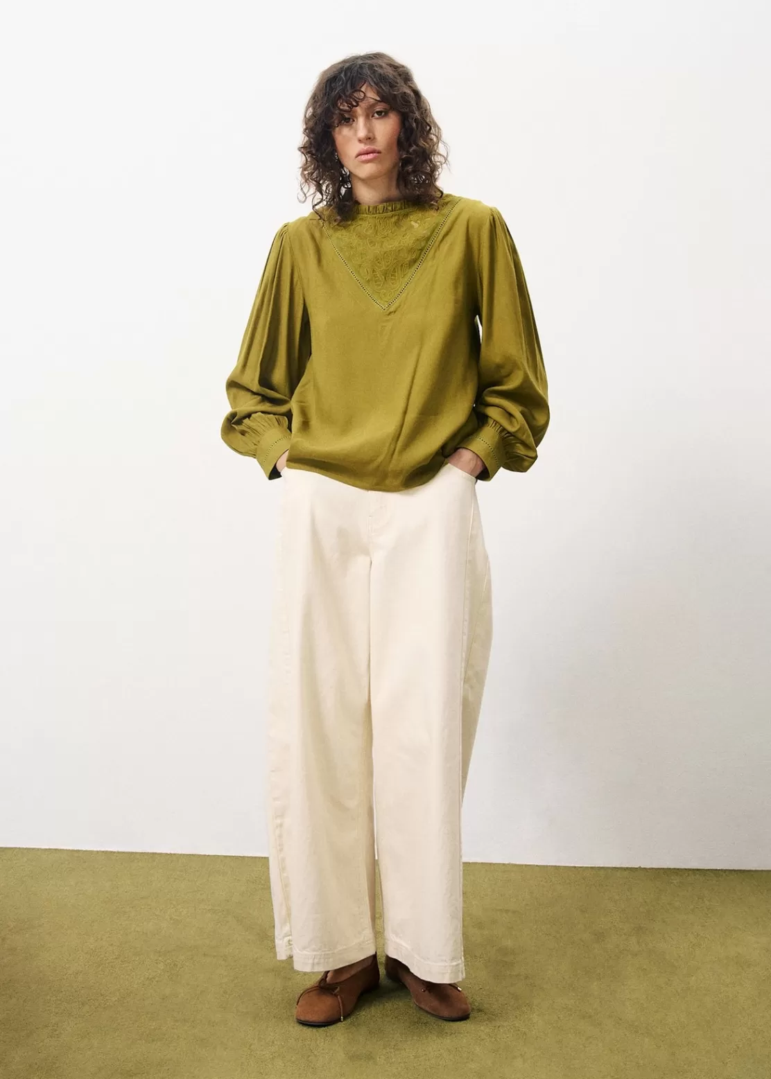 FRNCH Shirts & Tops^LISENN Blouse Green