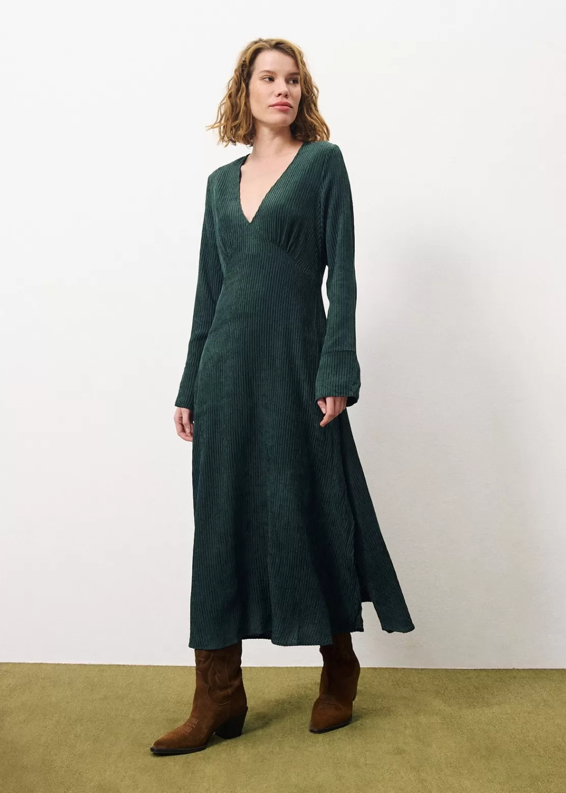 FRNCH Dresses^LISNA Dress Green