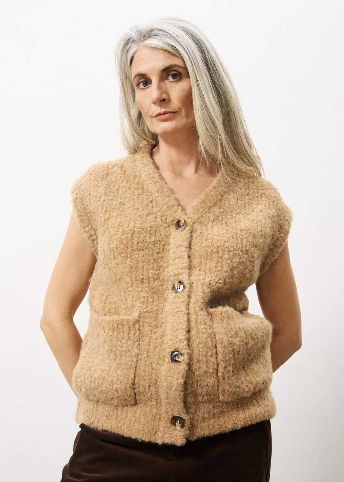 FRNCH Sweaters & Cardigans^MAGALY Cardigan Brown
