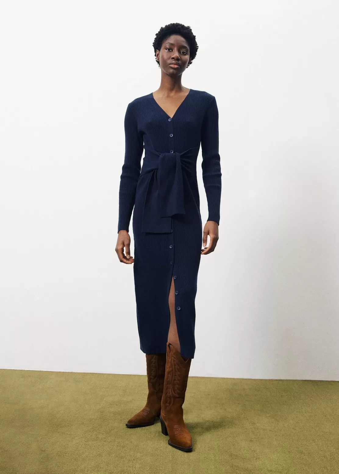 FRNCH Dresses^MARGAUX Dress Blue