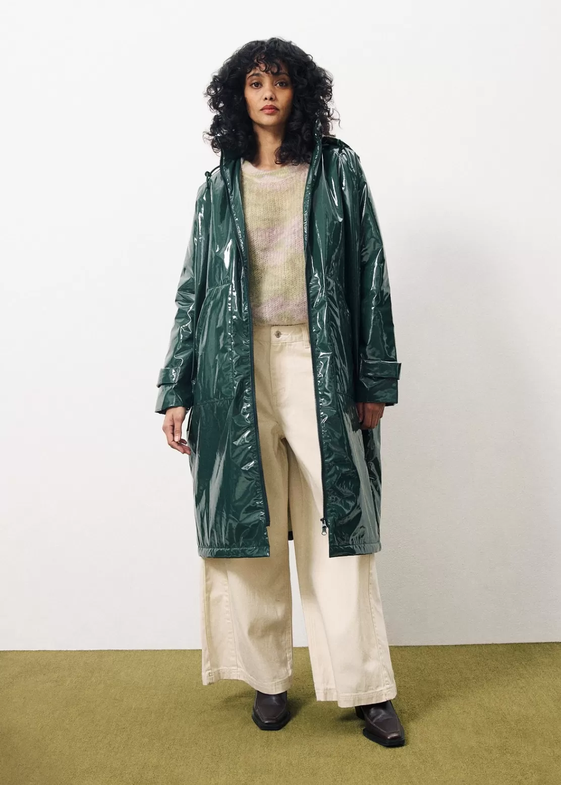 FRNCH Coats & Jackets^MATHELINE Coat Green