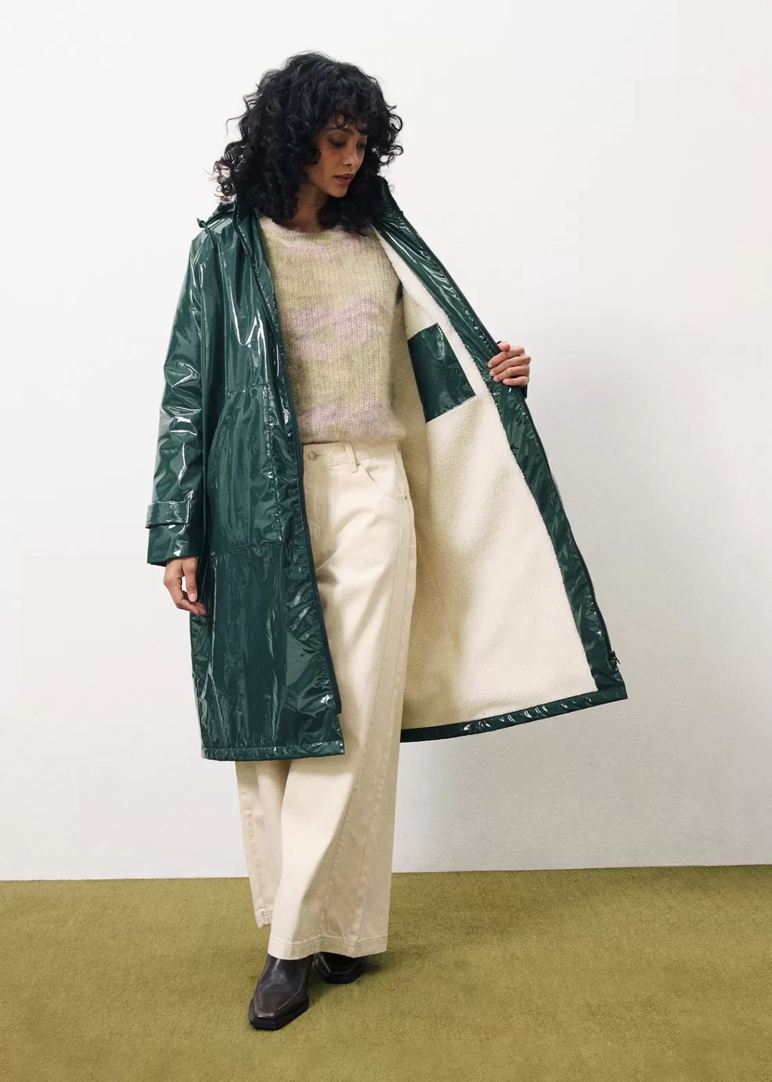 FRNCH Coats & Jackets^MATHELINE Coat Green