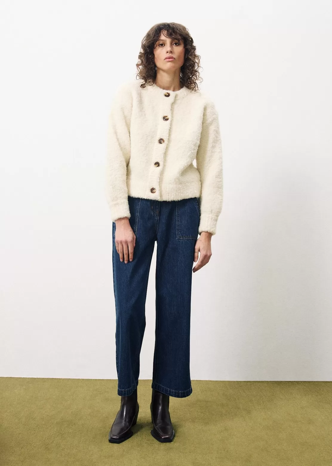 FRNCH Sweaters & Cardigans^MEGANE Cardigan Beige
