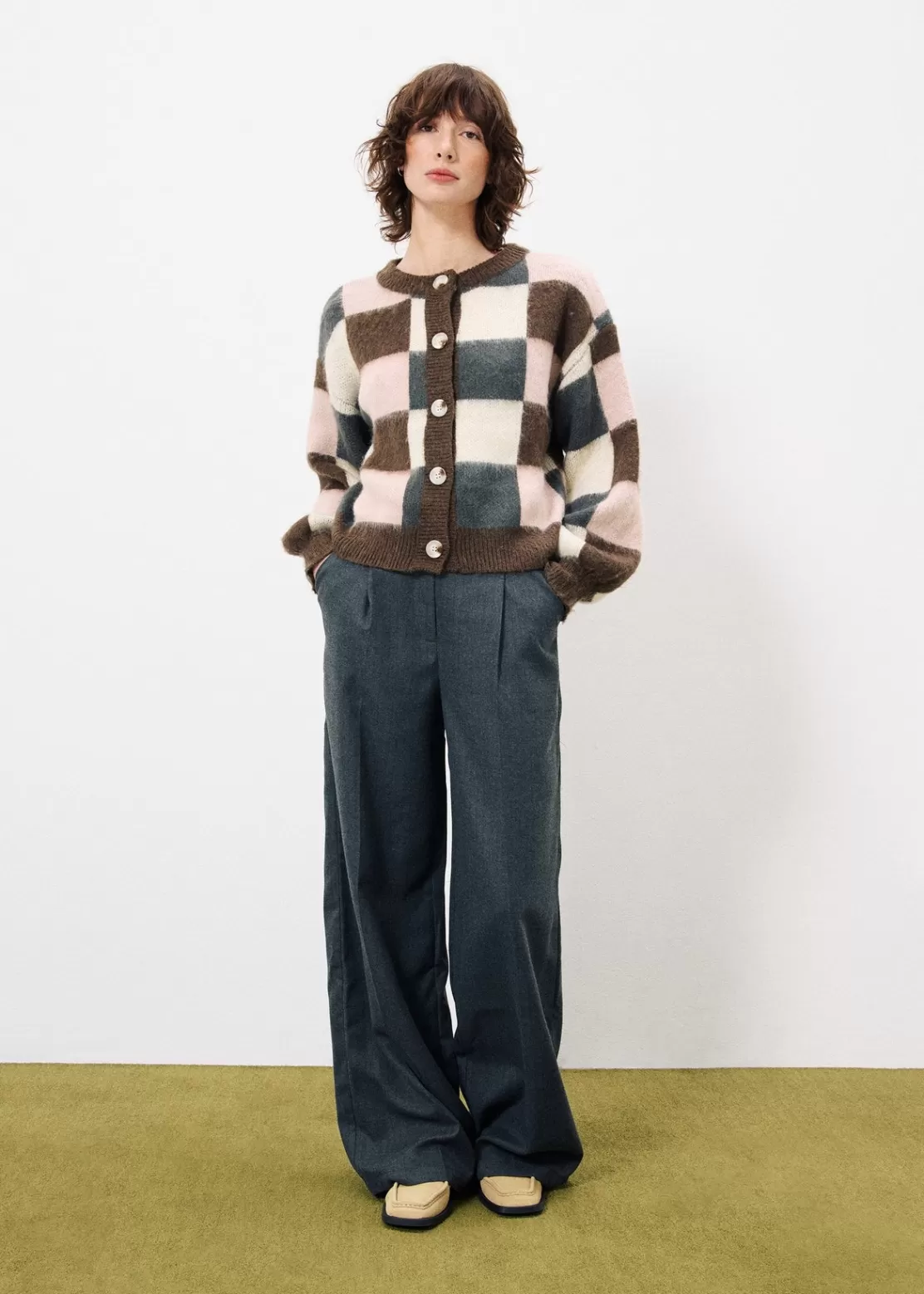 FRNCH Sweaters & Cardigans^MEGANE Cardigan Brown