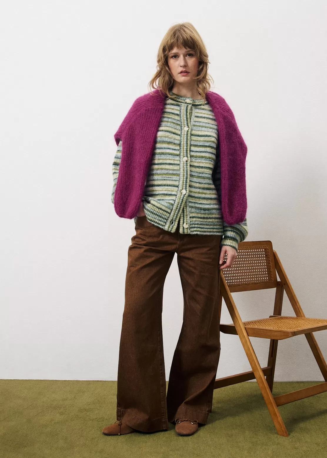 FRNCH Sweaters & Cardigans^MEGANE Cardigan Green
