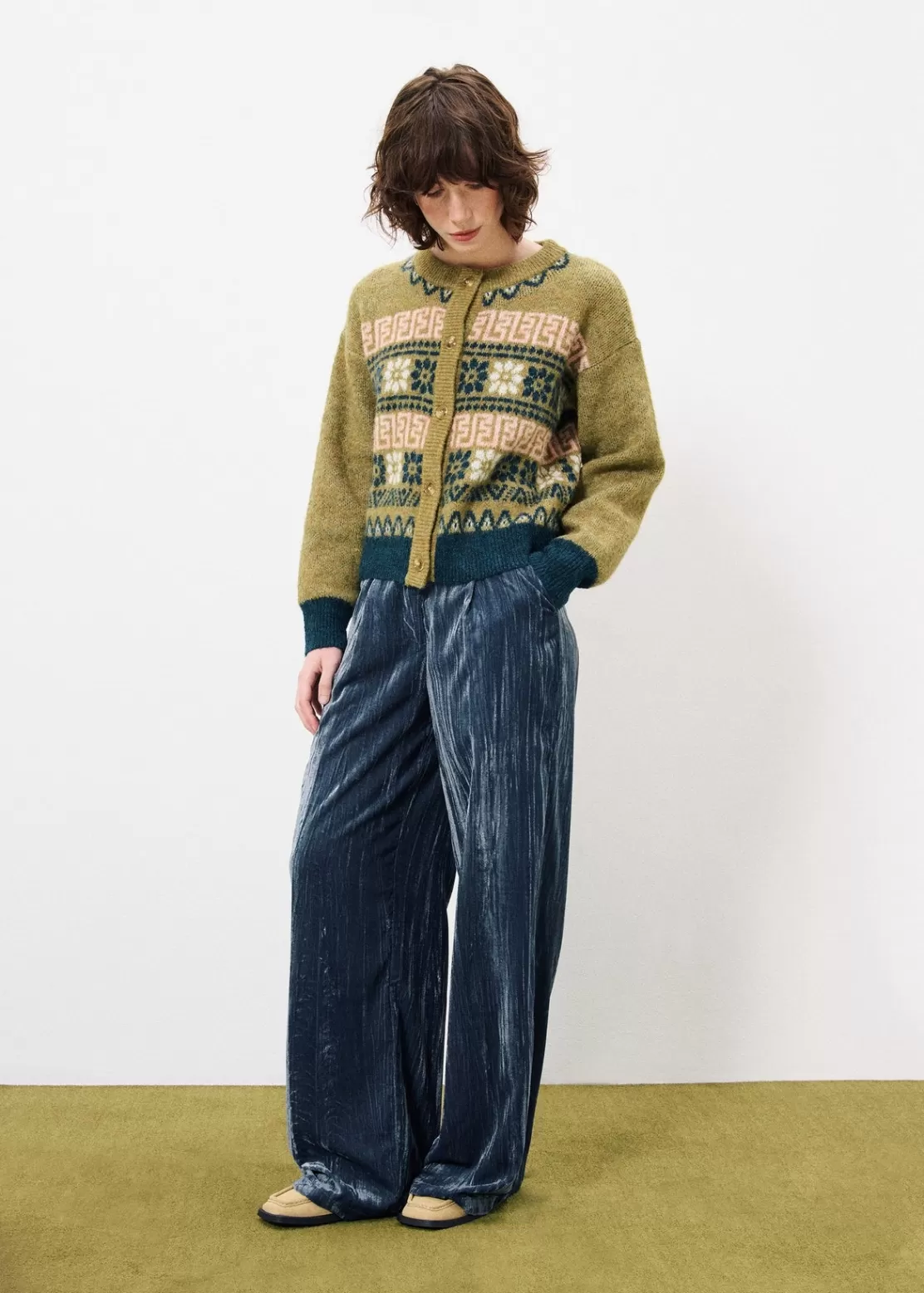 FRNCH Sweaters & Cardigans^MEGANE Cardigan Green