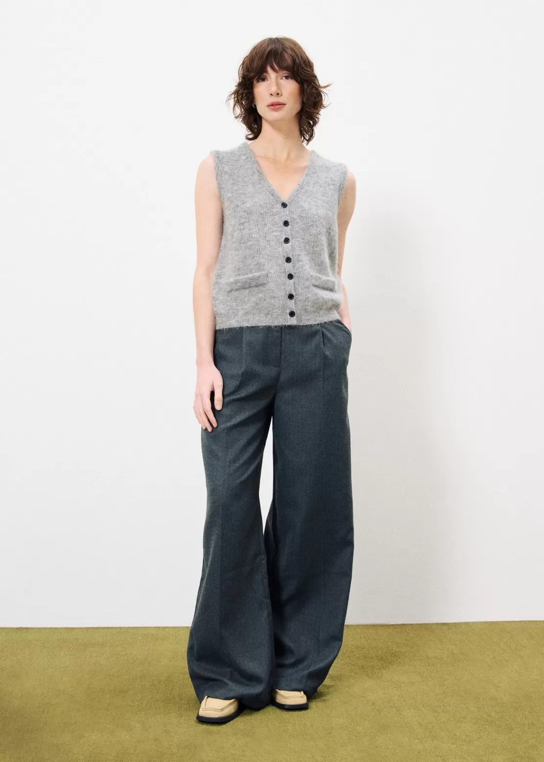 FRNCH Sweaters & Cardigans^MELIZA Cardigan Grey