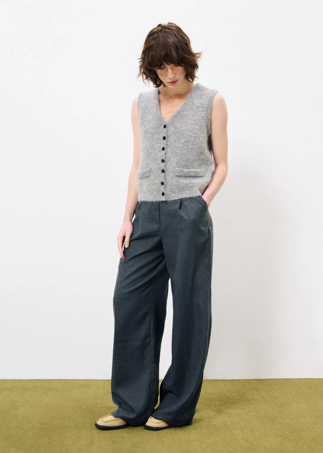 FRNCH Sweaters & Cardigans^MELIZA Cardigan Grey
