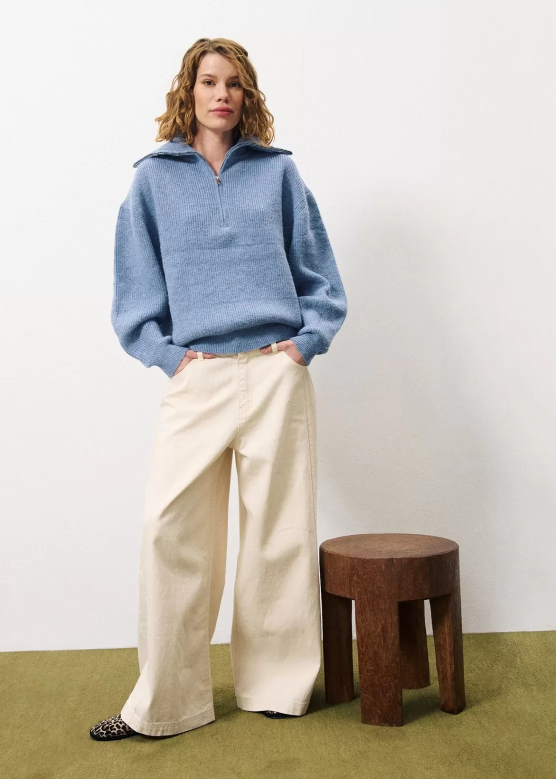 FRNCH Sweaters & Cardigans^NAEMI Sweater Blue