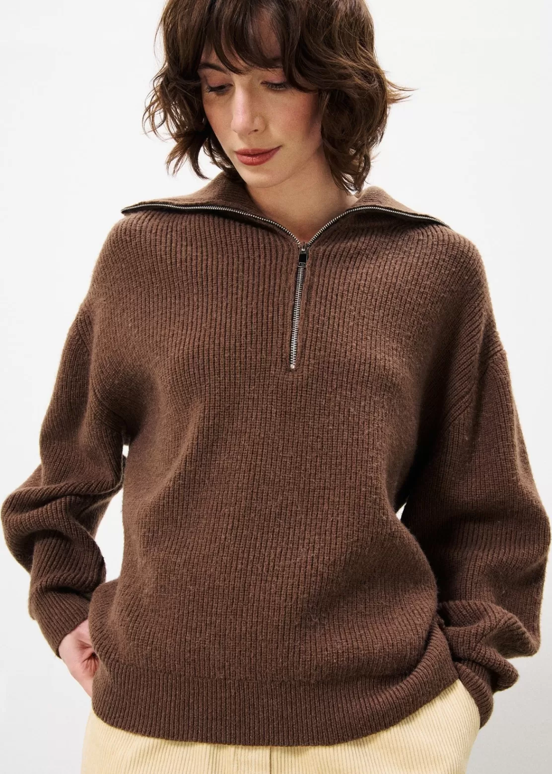FRNCH Sweaters & Cardigans^NAEMI Sweater Brown