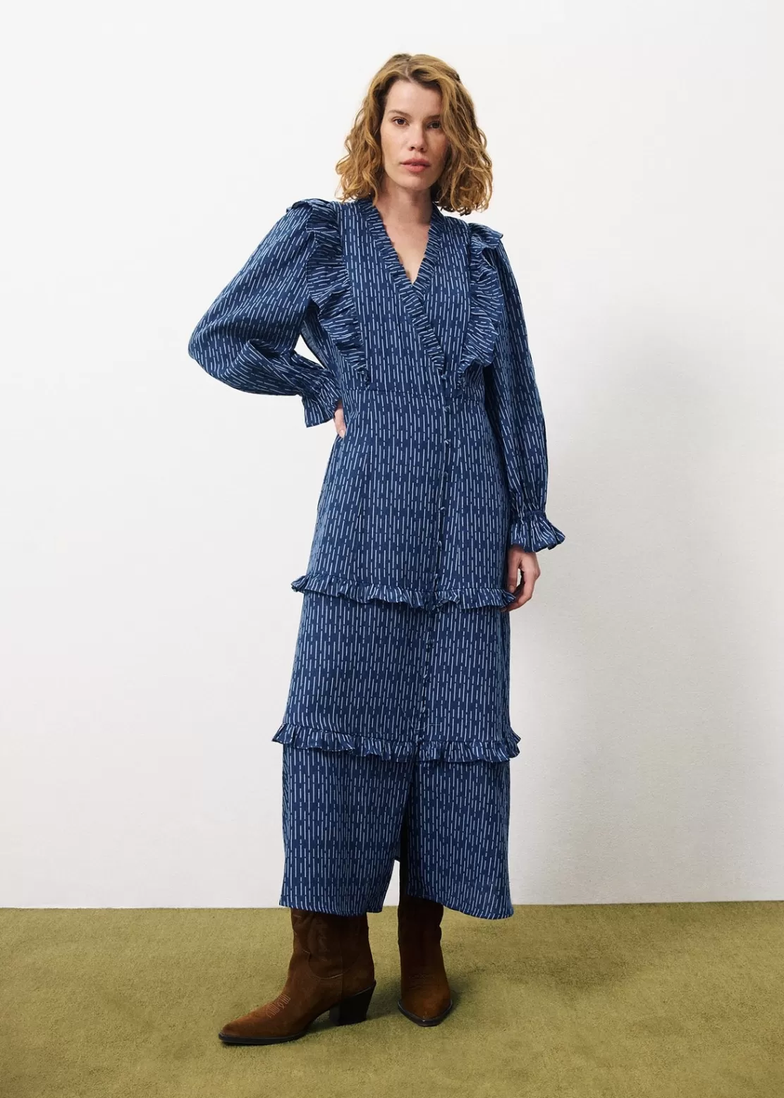 FRNCH Dresses^NAIS Dress Blue