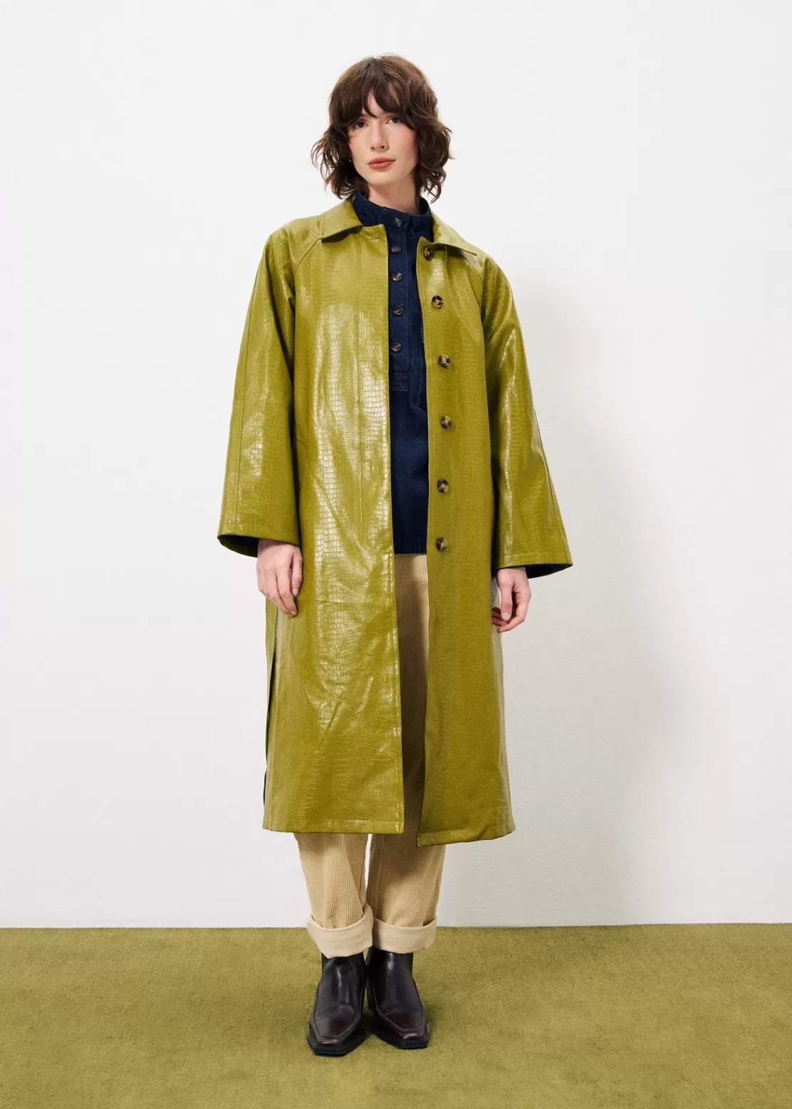 FRNCH Coats & Jackets^NELIA Trench Green