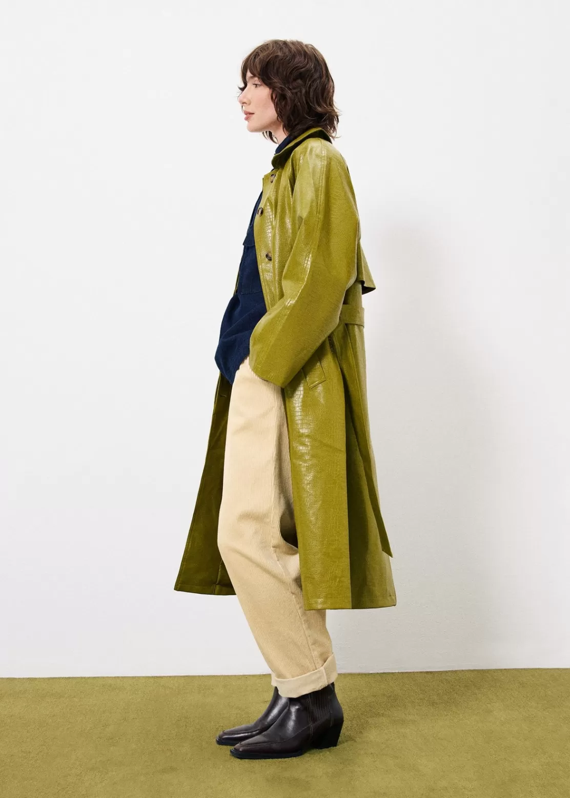 FRNCH Coats & Jackets^NELIA Trench Green