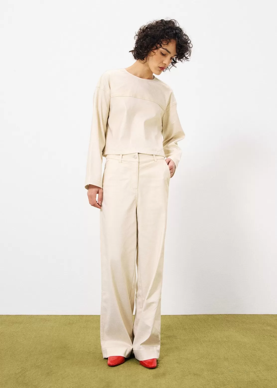 FRNCH Pants & Shorts^PATIENCE Pants Beige