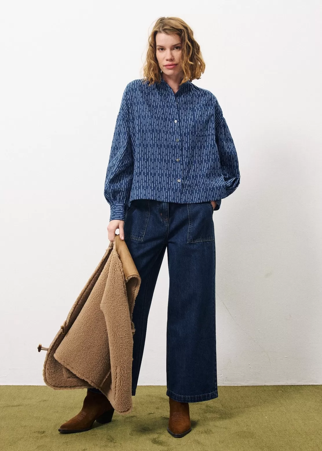 FRNCH Shirts & Tops^PEG Shirt Blue