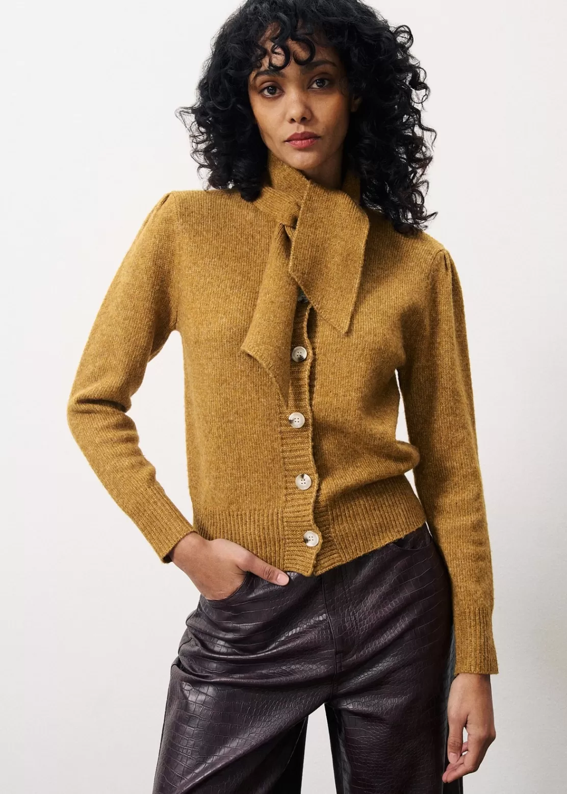 FRNCH Sweaters & Cardigans^PERLINE Sweater Brown