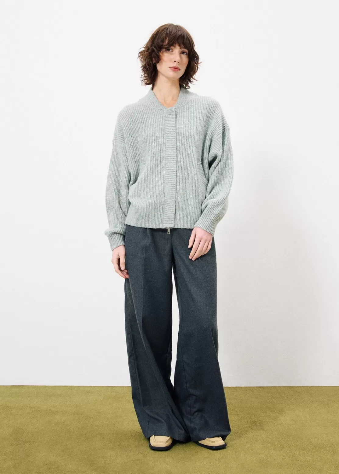 FRNCH Sweaters & Cardigans^PHEDRA Cardigan Green