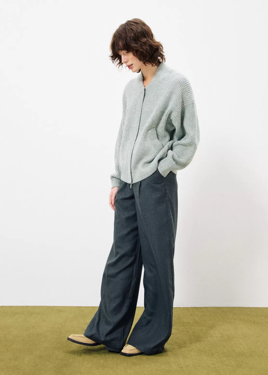 FRNCH Sweaters & Cardigans^PHEDRA Cardigan Green