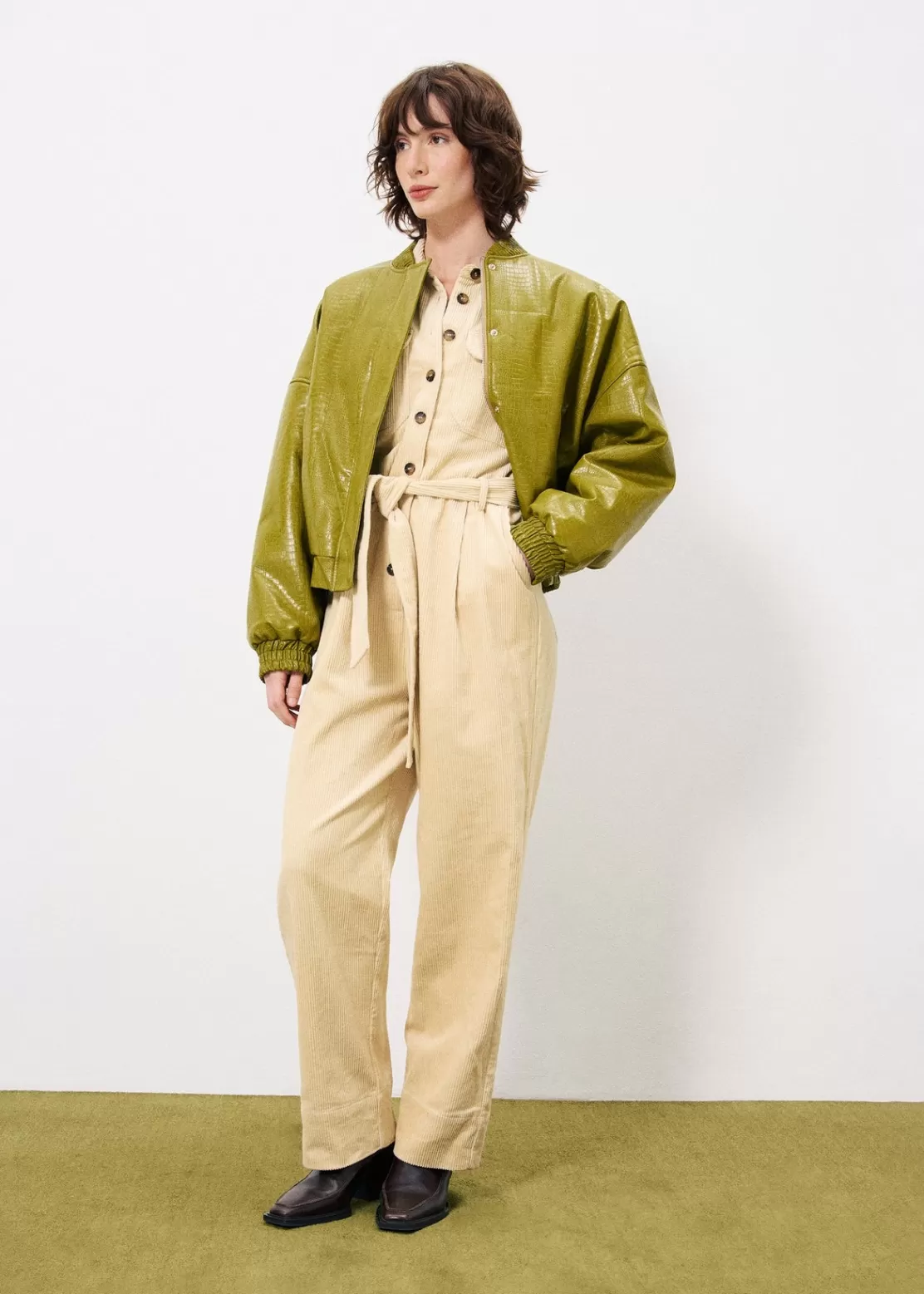 FRNCH Coats & Jackets^RITA Bomber Jacket Green