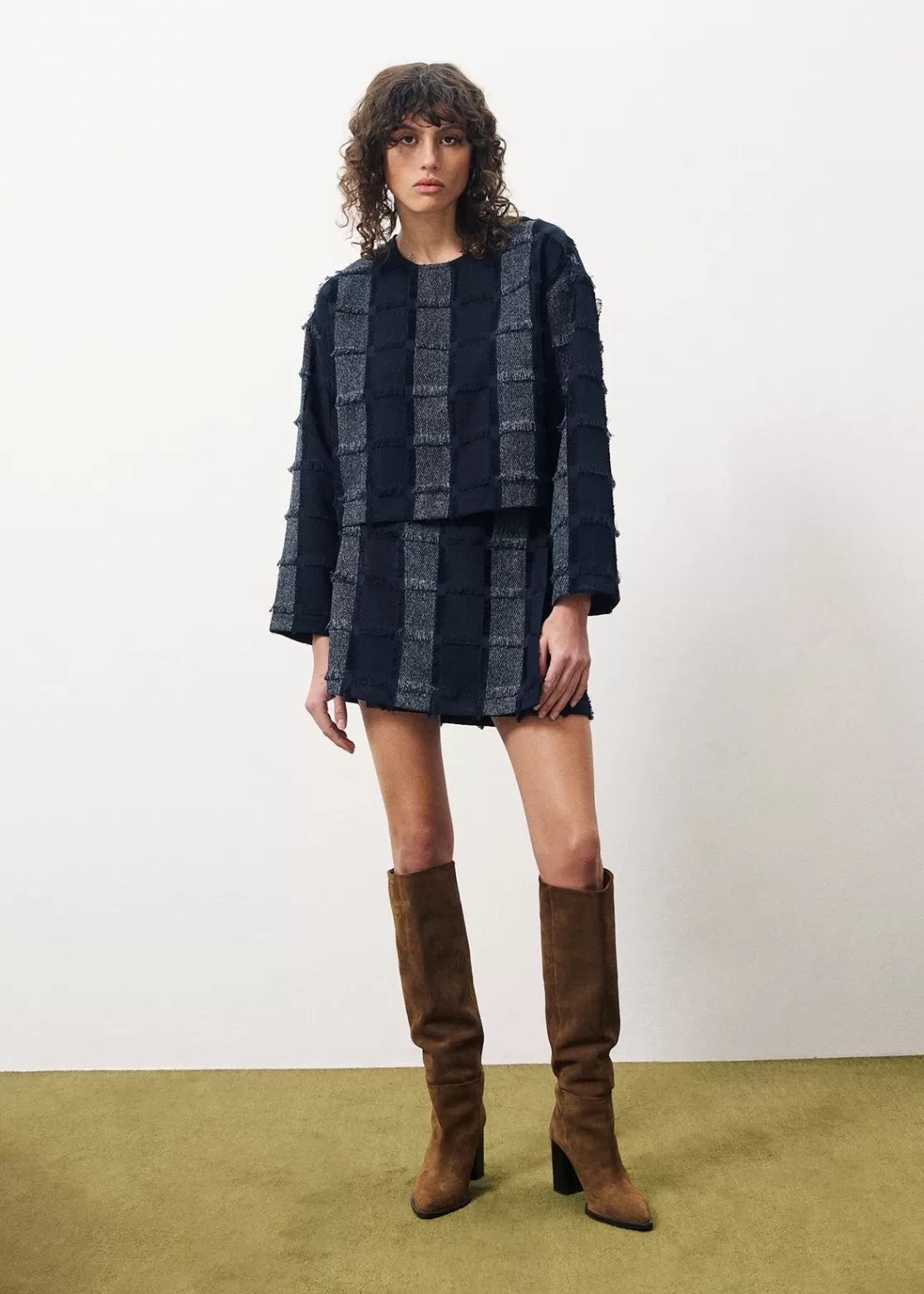 FRNCH Skirts^ROMANE Skirt Blue