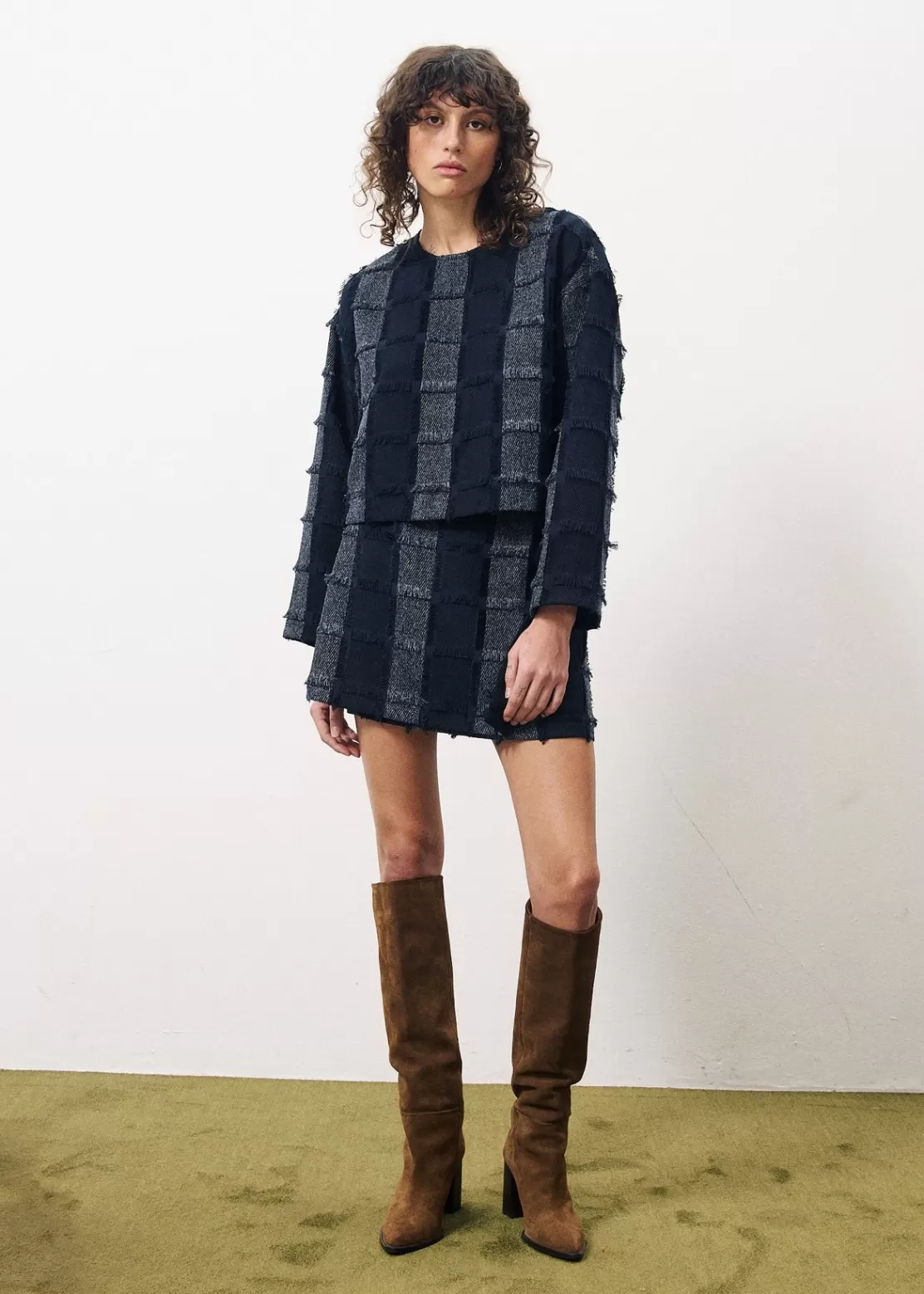 FRNCH Skirts^ROMANE Skirt Blue